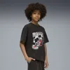 Puma Ferrari Sportswear T-shirt Youth In Black