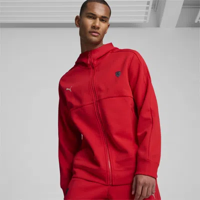 Puma Ferrari Style Sweat Jacket Men In Red