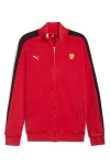 Puma Ferrari T7 Cotton Jacket In Red