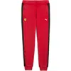 Puma Ferrari T7 Cotton Joggers In Red