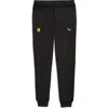 Puma Ferrari T7 Cotton Joggers In Black