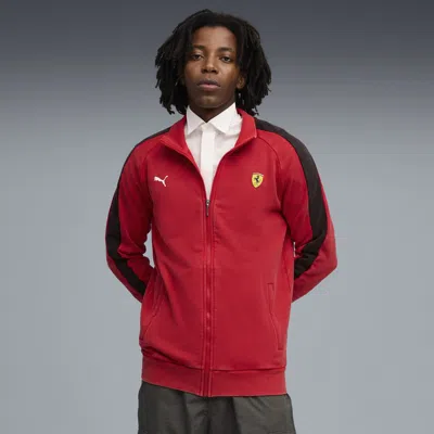 Puma Ferrari T7 Jacket Men In Red