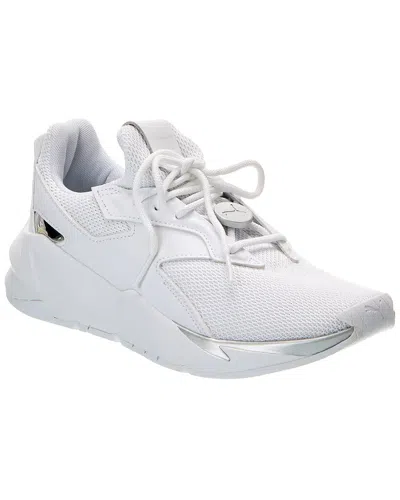 Puma Fier Nitro Metallic Sneaker In White
