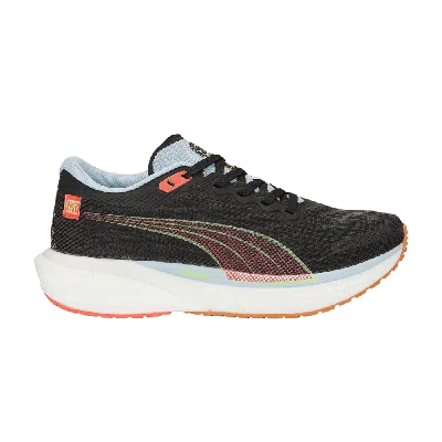 Pre-owned Puma First Mile X Wmns Deviate Nitro 2 'black Fizzy Apple'