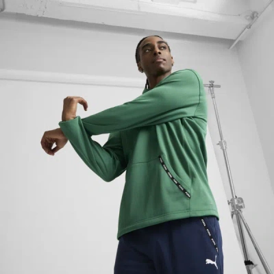 Puma Fit Pwrfleece Men's Hoodie In Green