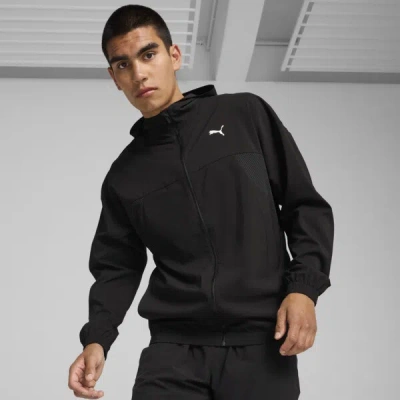 PUMA FIT WOVEN FULL-ZIP JACKET MEN