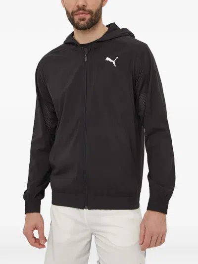 Puma Fit Zip-up Training Jacket In Brown