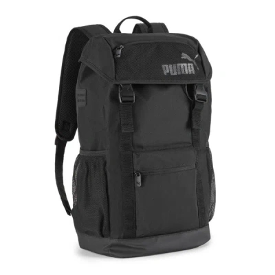 Puma Flap Top Backpack In Black