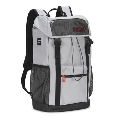 Puma Flap Top Backpack In Gray