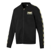 Puma Gold Color Casual Sports Jacket Black