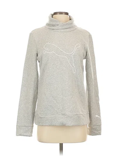 Pre-owned Puma Fleece Jacket In Gray