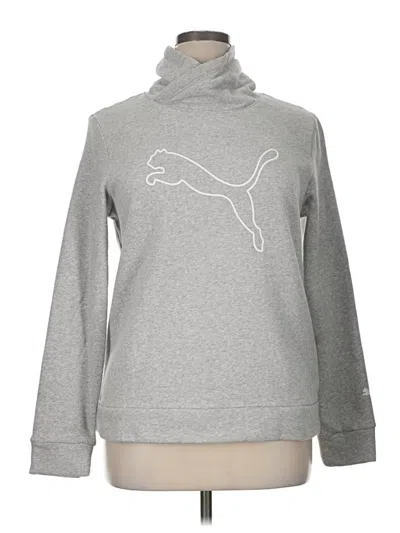 Pre-owned Puma Fleece Jacket In Gray