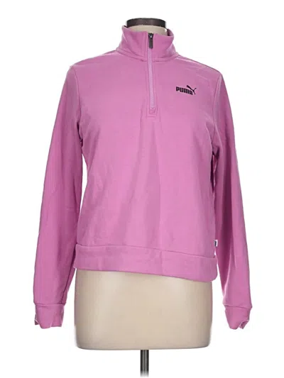 Pre-owned Puma Fleece Jacket In Pink