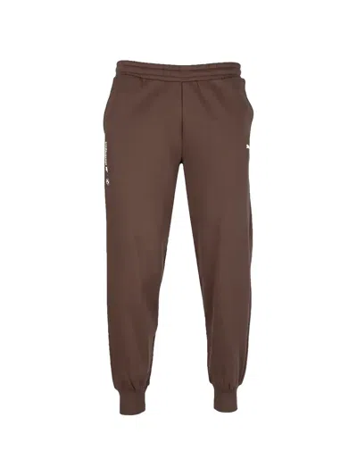 Puma Fleece Trousers In Brown