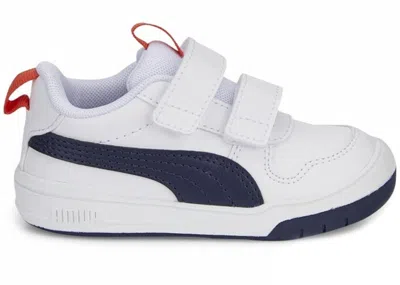 Pre-owned Puma Flex Sl V Sneakers In White/peacoat/red