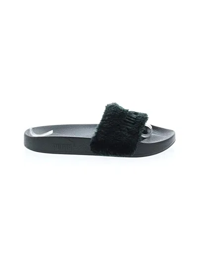 Pre-owned Puma Flip Flops In Black