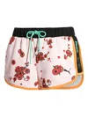 Puma Floral-pattern Shorts In Neutral