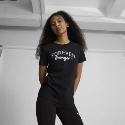 Puma Forever Stronger Women's T-shirt In Black