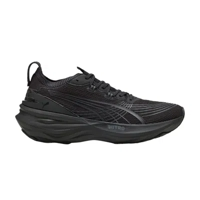 Pre-owned Puma Foreverrun Nitro 2 'black Galactic Grey' | Men's Size 8.5