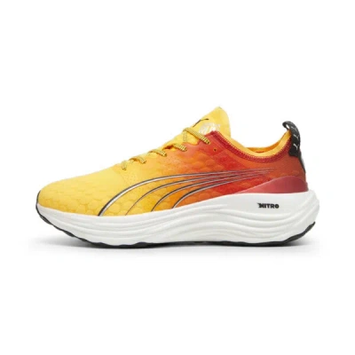 Puma Foreverrun Nitro™ Fade Men's Running Shoes In Sun Stream-sunset Glow- White