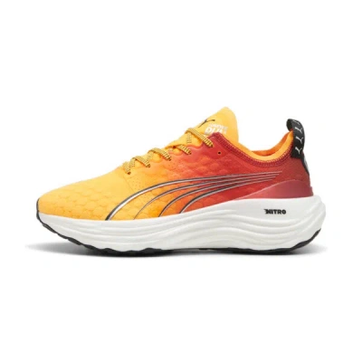 Puma Foreverrun Nitro™ Fade Women's Running Shoes In Sun Stream-sunset Glow- White