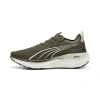 Puma Foreverrun Nitro™ Knit Men's Running Shoes In Dark Olive- White