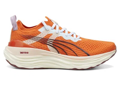 Pre-owned Puma Foreverrun Nitro Lemlem (women's) Sneakers In Cayenne Pepper/rose Quartz/icy Blue In Multi