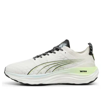 Puma Foreverrun Nitro 'vapor Grey Fizzy Apple' In White