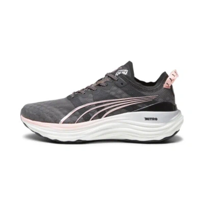 Puma Foreverrun Nitro™ Women's Running Shoes In Black-koral Ice- Silver