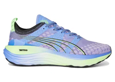 Pre-owned Puma Foreverrun Nitro (women's) Sneakers In Elektro Purple/fizzy Lime