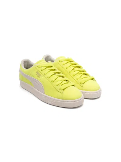 Puma Kids' Formstrip Suede Sneakers In Yellow