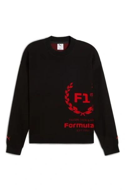 Puma Formula 1® 75 Years Crewneck Sweater In Black