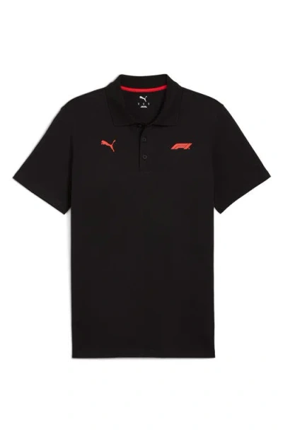 Puma 彪马 男装运动polo衫f1 Ess Logo Polo In Black