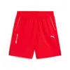 Puma Formula 1® Essential Logo Fleece Sweat Shorts In Red