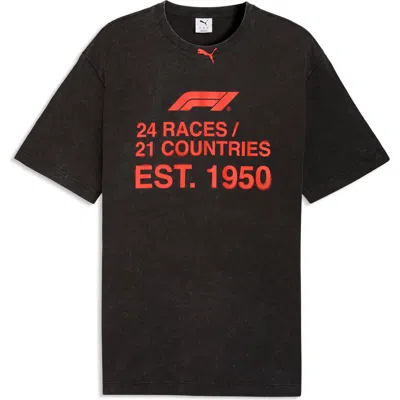 Puma Formula 1 Race Number Graphic T-shirt In Black