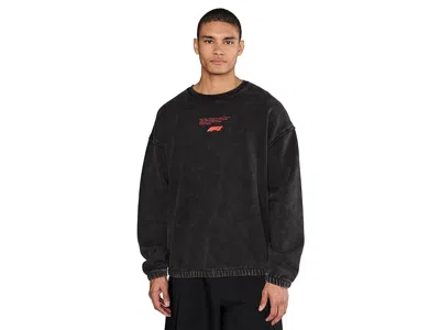 Puma Formula 1 Sportswear Crew Fleece Sweatshirt In Black
