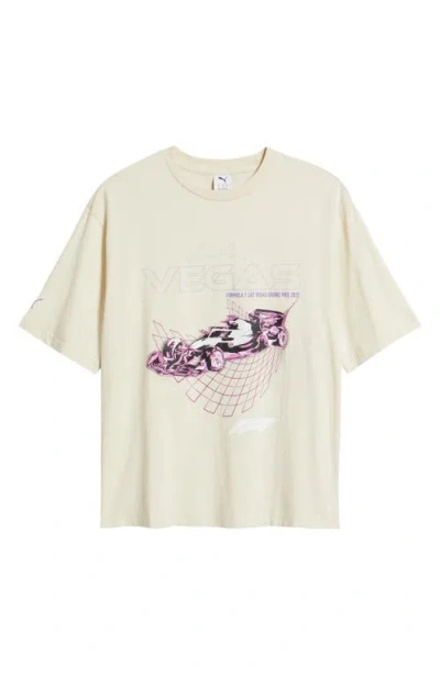 Puma Formula 1® Vegas Cotton Graphic T-shirt In Neutral