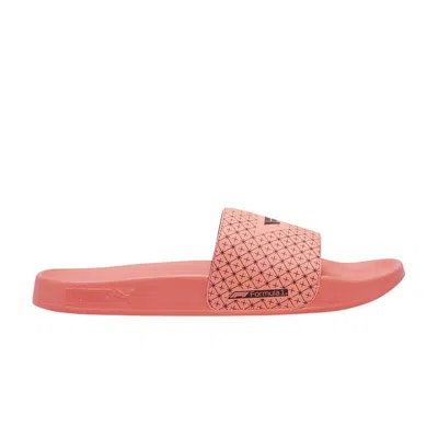 Pre-owned Puma Formula 1 X Leadcat 2.0 Slide 'nrgy Red' In Pink