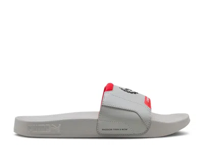 Puma Formula 1 X  Leadcat 2.0 Slide 'grey Echo Pop Red' In Gray