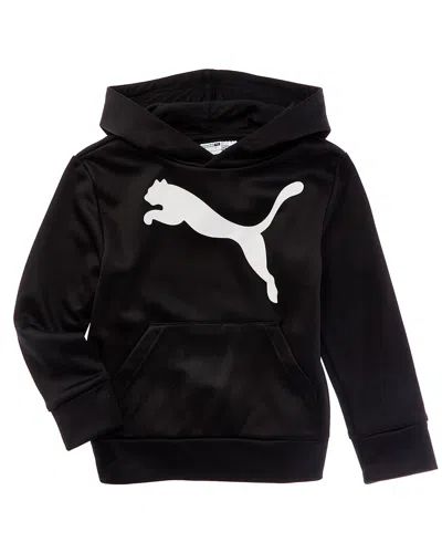 Puma Foundations Fleece Pullover Hoodie In Black