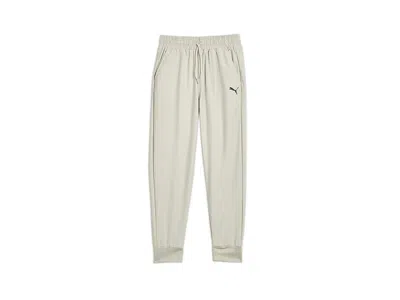 Puma Foundations Flex Knit Joggers (big Kids) Boy's Workout Desert Dust : Sm (8 Big Kid) In Neutral