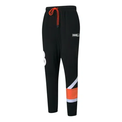Puma Franchise Knit Pants 'black White Orange'
