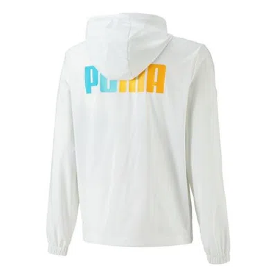 Puma Full Sleeve Printed Hoodie 'white'