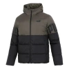 Puma Full Sleeve Printed Jacket 'green' In Black