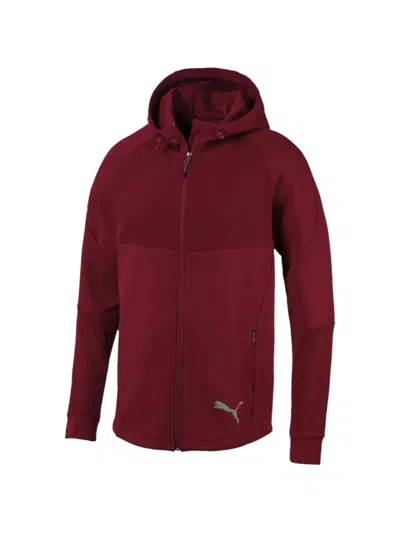 Puma Fullzip Hooded Jacket In Red