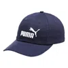 Puma Fundamentals Baseball Cap 'navy White' In Blue