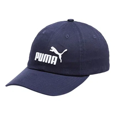 Puma Fundamentals Baseball Cap 'navy White' In Blue