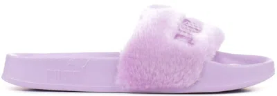 Pre-owned Puma Fur Slide Rihanna Fenty (women's) Sneakers In Orchid Bloom/ Silver