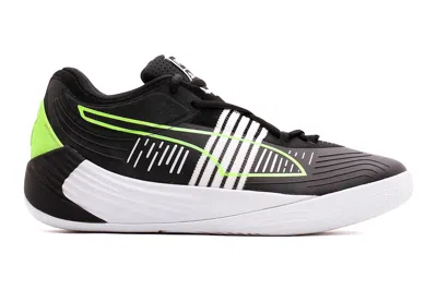 Pre-owned Puma Fusion Nitro Black Green Glare In Black/green Glare