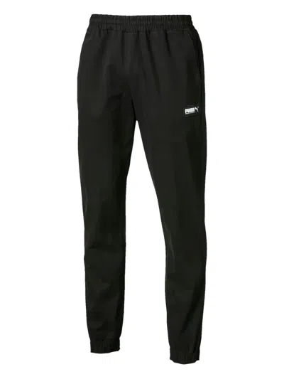 Puma Fusion Woven Track Pants In Black